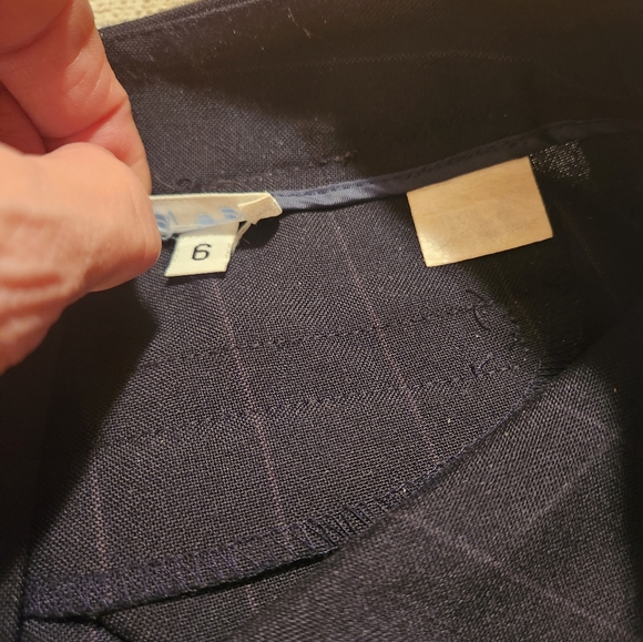 ACQUA PINSTRIP CUFFED PANT - Picture 2 of 4